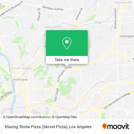 Blazing Stone Pizza (Secret Pizza) map