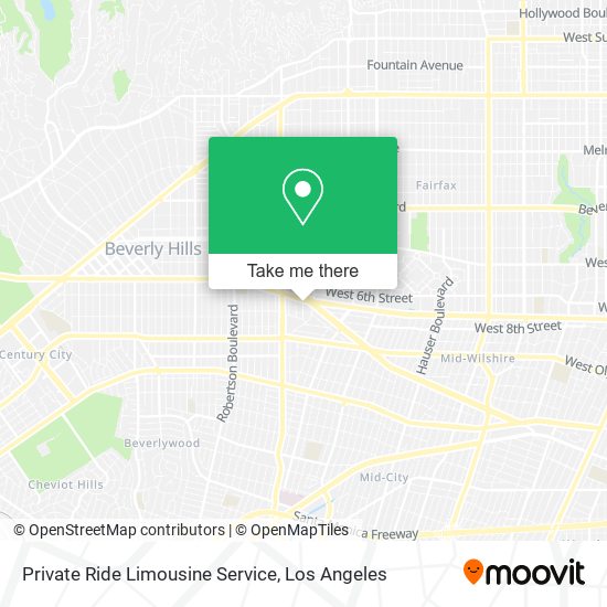 Private Ride Limousine Service map