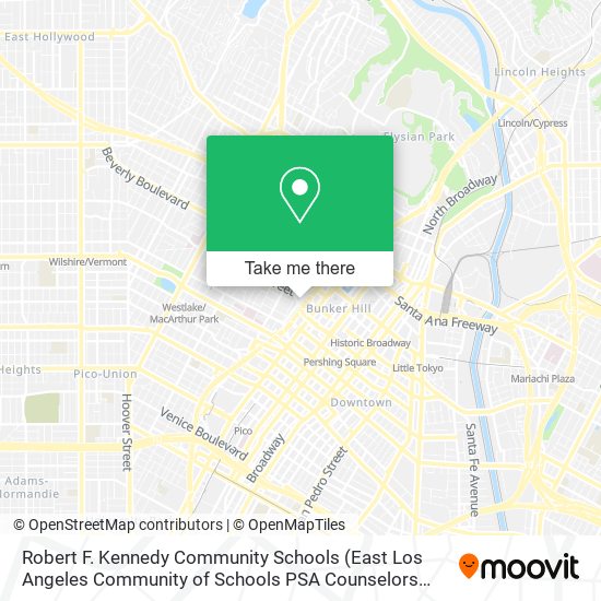Mapa de Robert F. Kennedy Community Schools