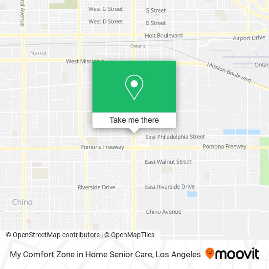 My Comfort Zone in Home Senior Care map