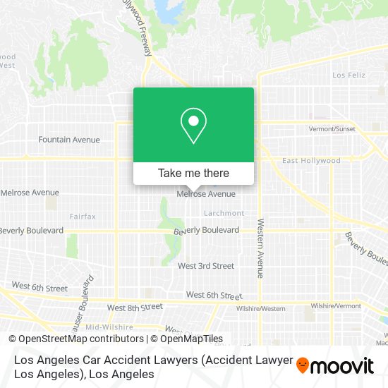 Mapa de Los Angeles Car Accident Lawyers (Accident Lawyer Los Angeles)