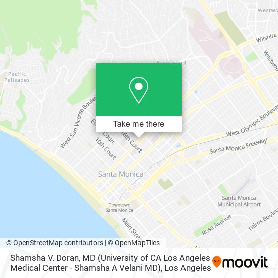 Mapa de Shamsha V. Doran, MD (University of CA Los Angeles Medical Center - Shamsha A Velani MD)