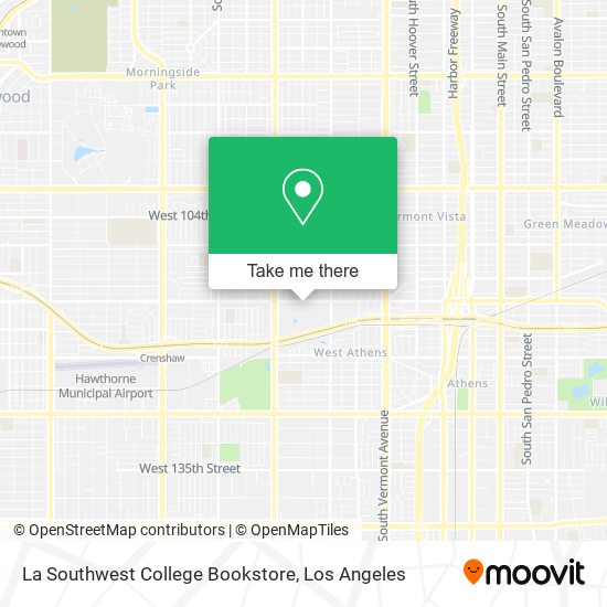 La Southwest College Bookstore map