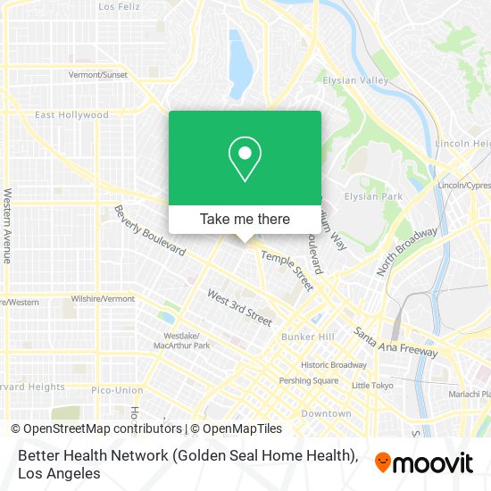 Mapa de Better Health Network (Golden Seal Home Health)