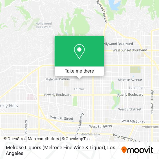 Melrose Liquors (Melrose Fine Wine & Liquor) map