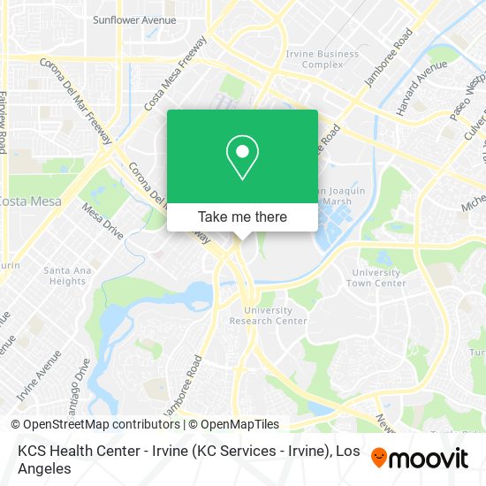 Mapa de KCS Health Center - Irvine (KC Services - Irvine)