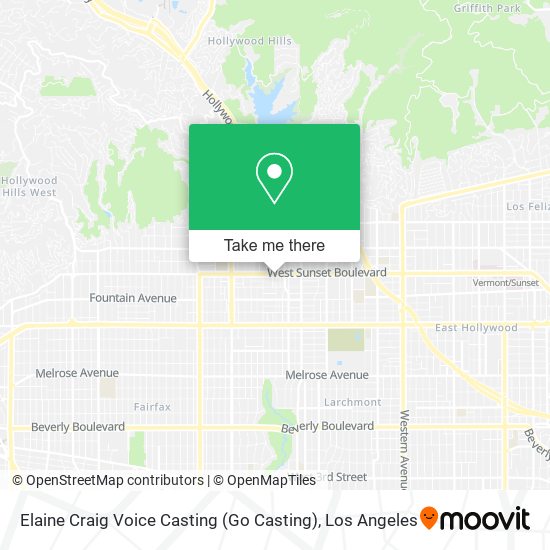 Mapa de Elaine Craig Voice Casting (Go Casting)