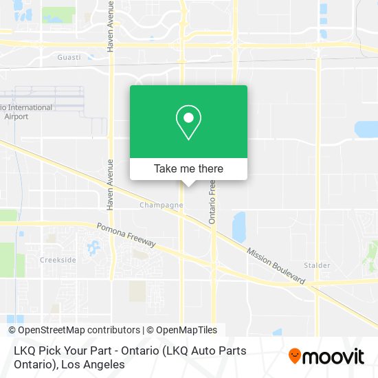 LKQ Pick Your Part - Ontario (LKQ Auto Parts Ontario) map