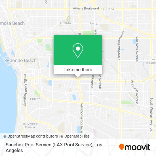 Mapa de Sanchez Pool Service (LAX Pool Service)