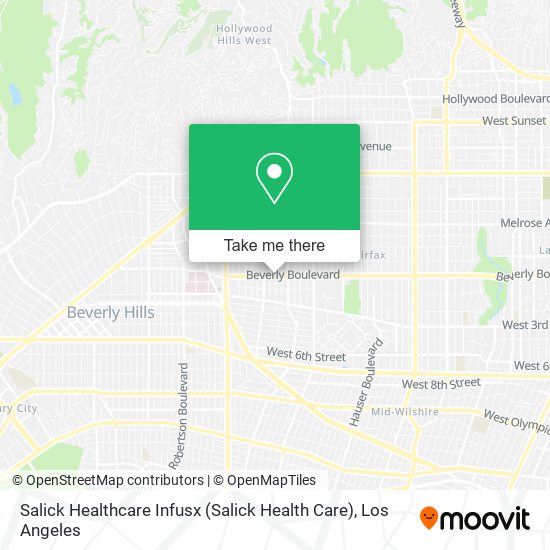 Salick Healthcare Infusx (Salick Health Care) map