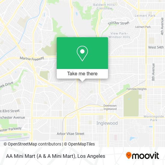 AA Mini Mart (A & A Mini Mart) map