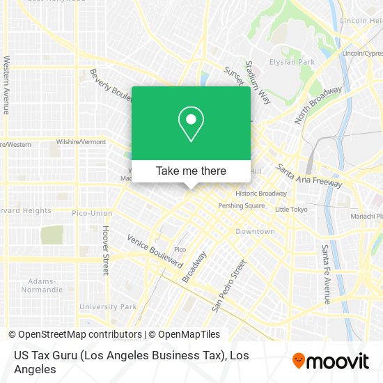 Mapa de US Tax Guru (Los Angeles Business Tax)