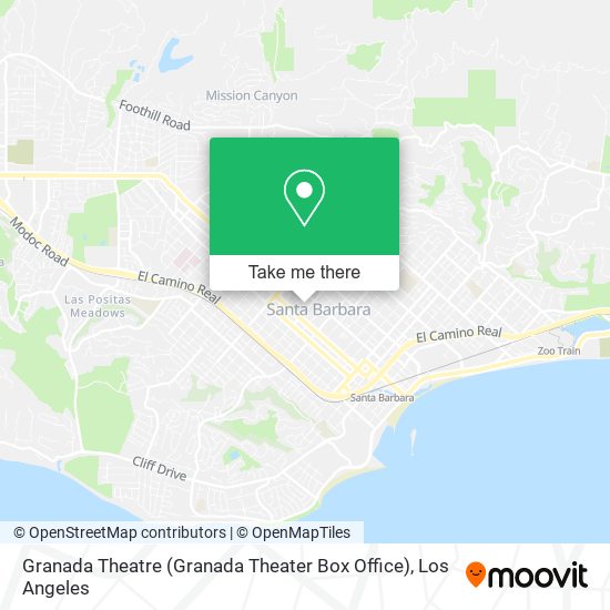 Mapa de Granada Theatre (Granada Theater Box Office)