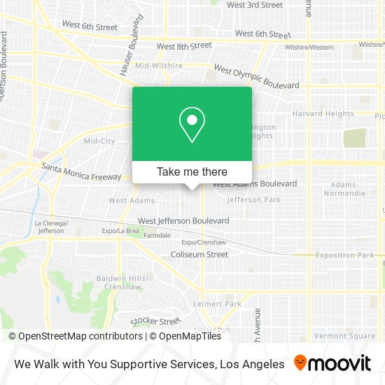 We Walk with You Supportive Services map