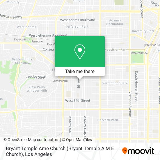 Bryant Temple Ame Church (Bryant Temple A M E Church) map