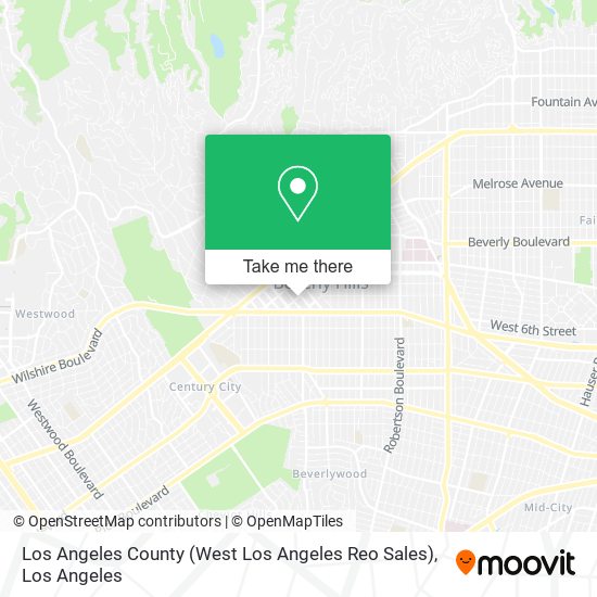 Los Angeles County (West Los Angeles Reo Sales) map
