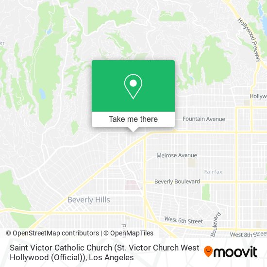 Saint Victor Catholic Church (St. Victor Church West Hollywood (Official)) map