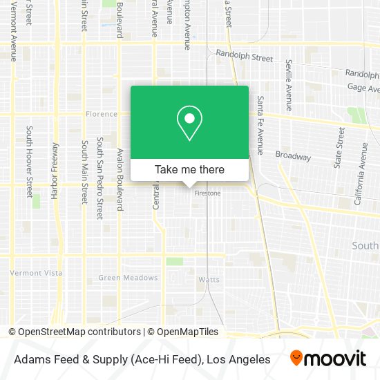 Mapa de Adams Feed & Supply (Ace-Hi Feed)