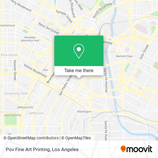 Pov Fine Art Printing map