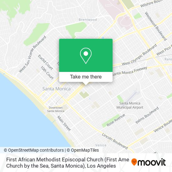 First African Methodist Episcopal Church (First Ame Church by the Sea, Santa Monica) map