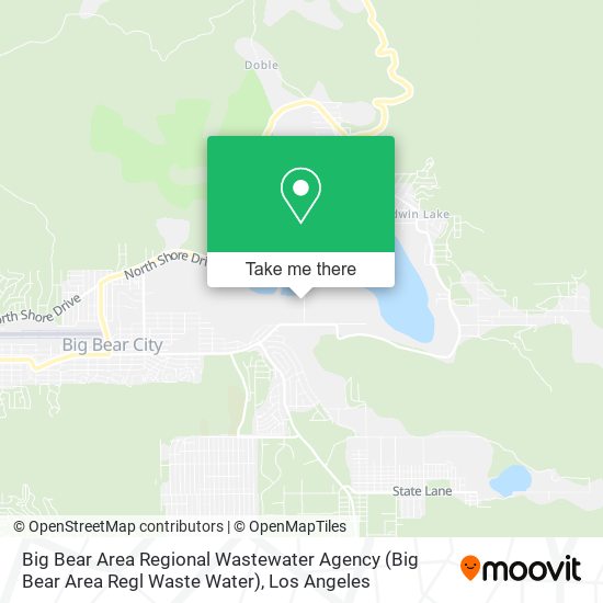 Mapa de Big Bear Area Regional Wastewater Agency (Big Bear Area Regl Waste Water)