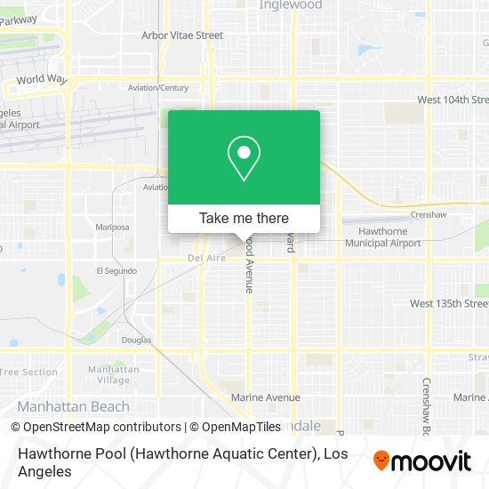 Mapa de Hawthorne Pool (Hawthorne Aquatic Center)