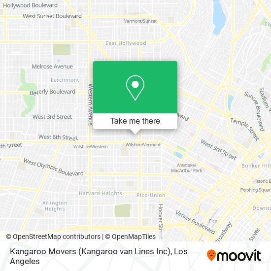 Kangaroo Movers (Kangaroo van Lines Inc) map