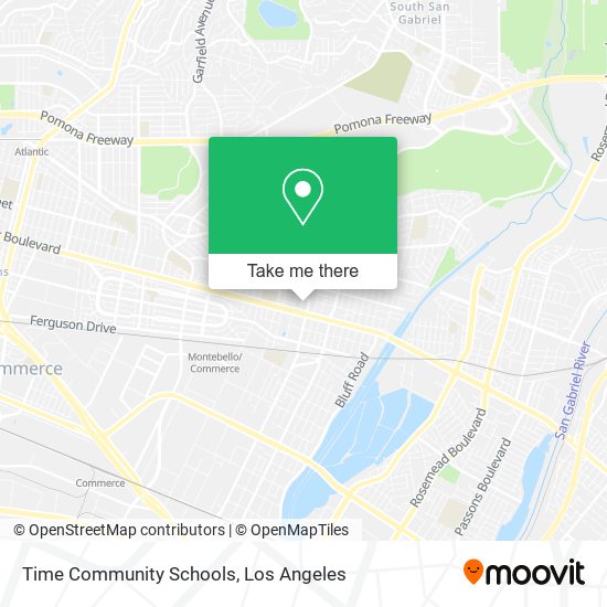 Mapa de Time Community Schools
