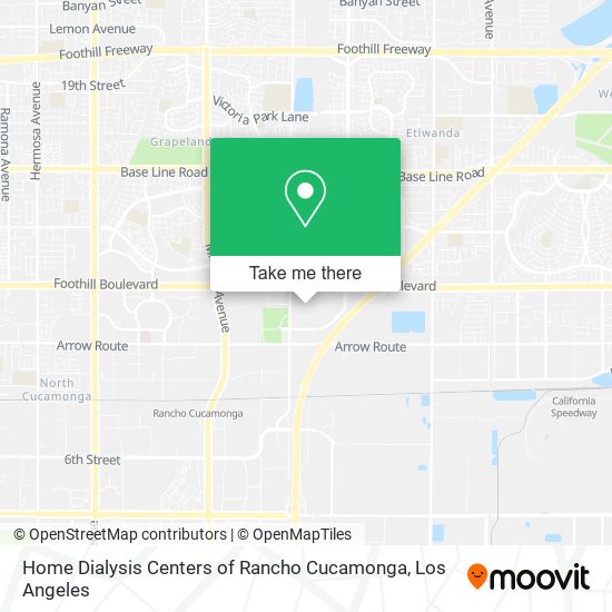 Home Dialysis Centers of Rancho Cucamonga map