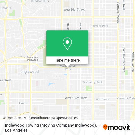 Mapa de Inglewood Towing (Moving Company Inglewood)