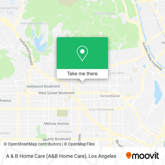 A & B Home Care map