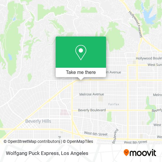 Wolfgang Puck Express map