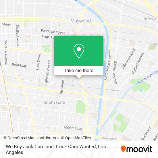 We Buy Junk Cars and Truck Cars Wanted map