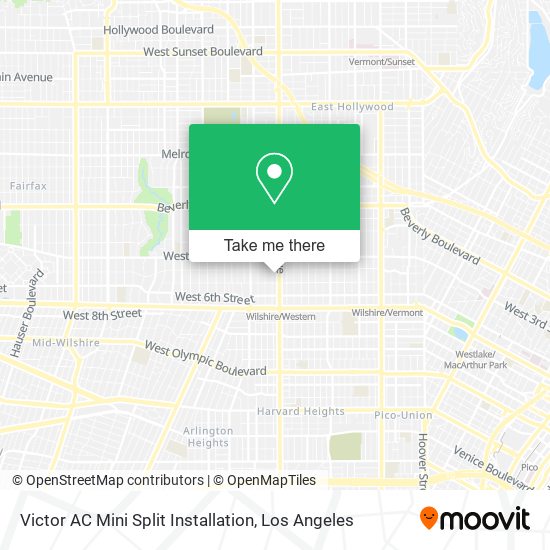 Victor AC Mini Split Installation map