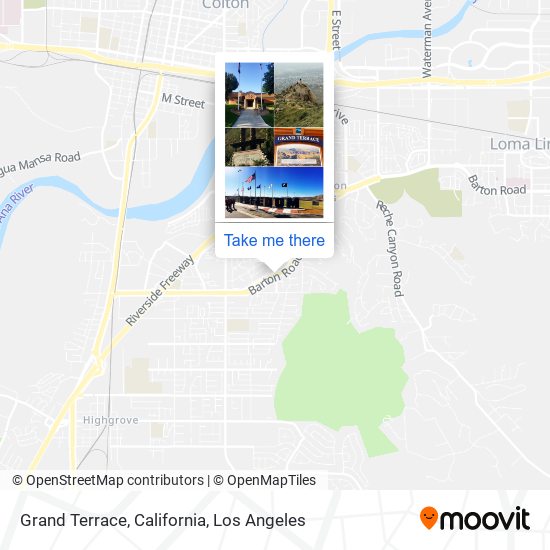 Mapa de Grand Terrace, California