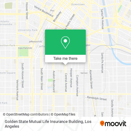 Mapa de Golden State Mutual Life Insurance Building