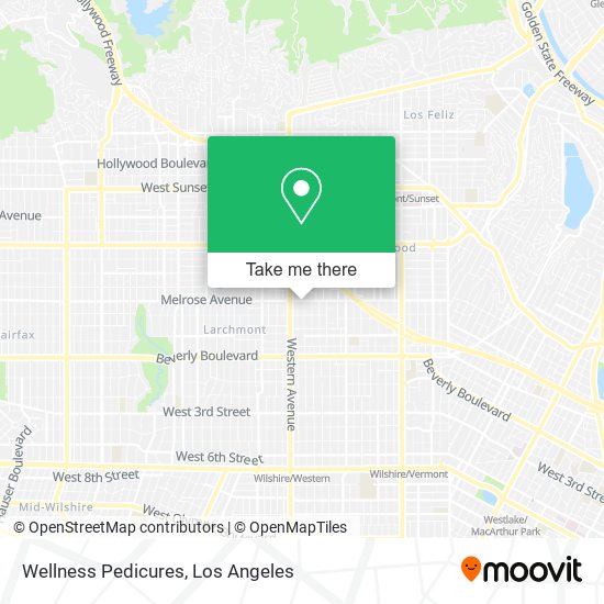 Wellness Pedicures map