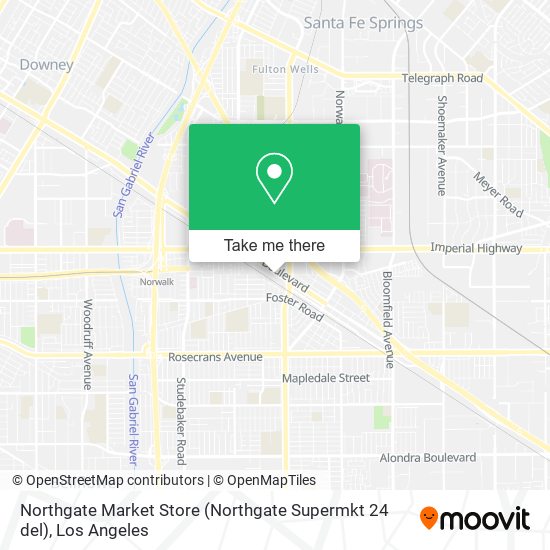Mapa de Northgate Market Store (Northgate Supermkt 24 del)
