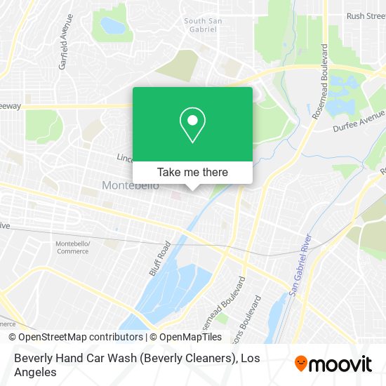 Beverly Hand Car Wash (Beverly Cleaners) map