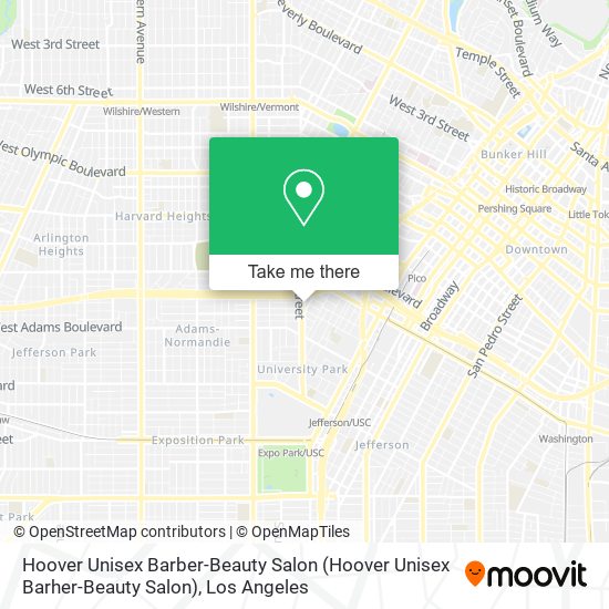 Mapa de Hoover Unisex Barber-Beauty Salon