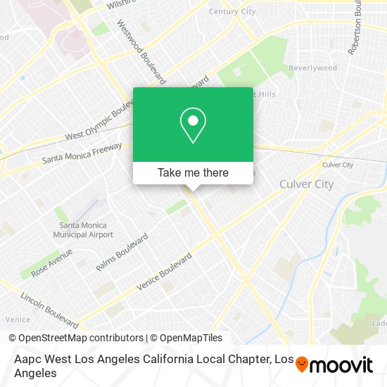 Mapa de Aapc West Los Angeles California Local Chapter