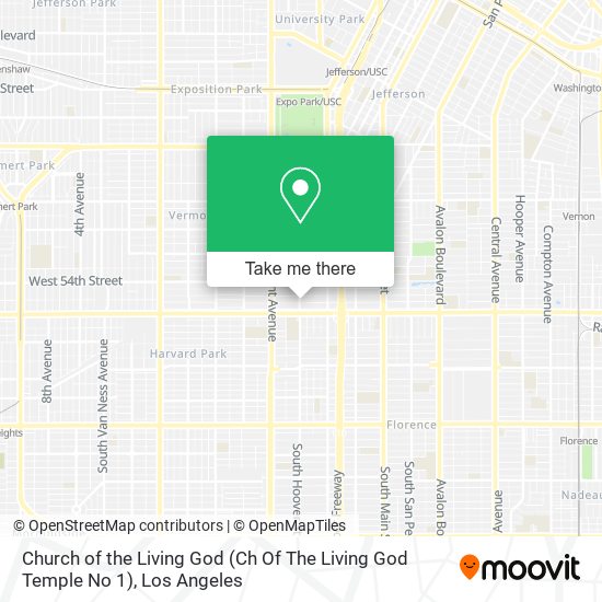 Church of the Living God (Ch Of The Living God Temple No 1) map