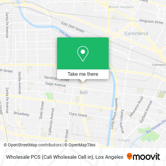 Mapa de Wholesale PCS (Cali Wholesale Cell in)