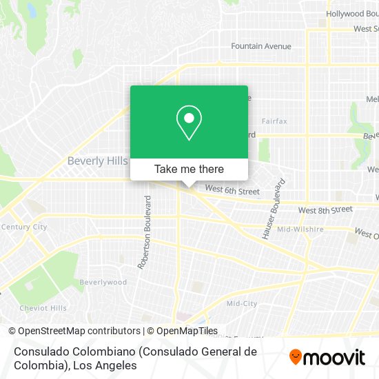 Mapa de Consulado Colombiano (Consulado General de Colombia)