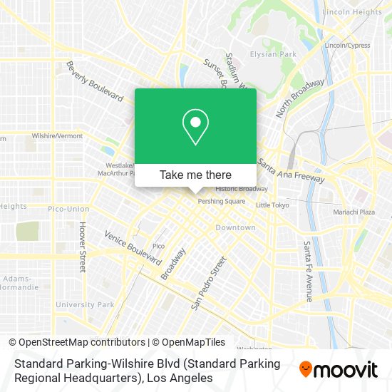 Standard Parking-Wilshire Blvd (Standard Parking Regional Headquarters) map