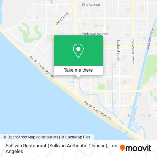 Sullivan Restaurant (Sullivan Authentic Chinese) map