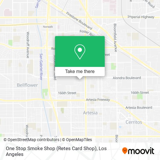 One Stop Smoke Shop (Retes Card Shop) map