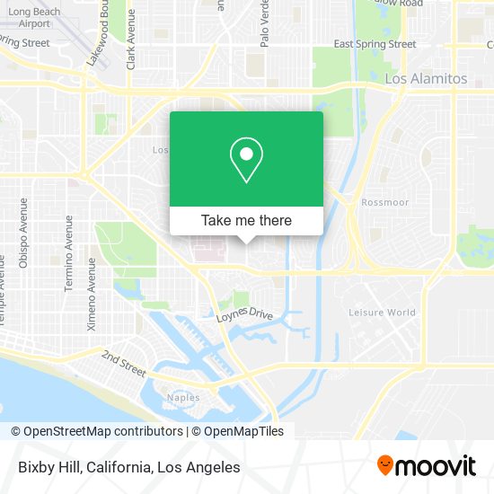 Bixby Hill, California map