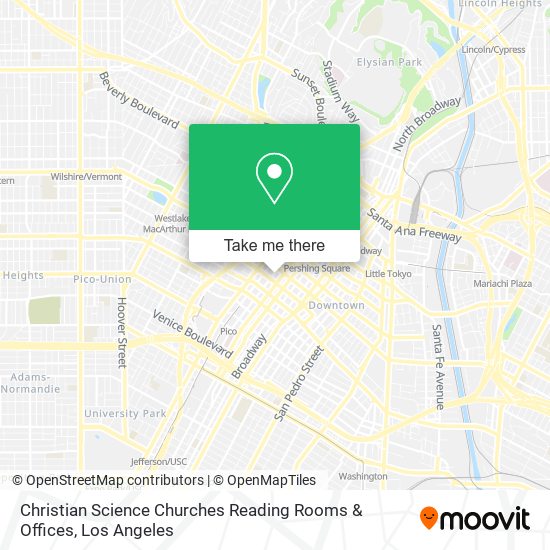 Mapa de Christian Science Churches Reading Rooms & Offices