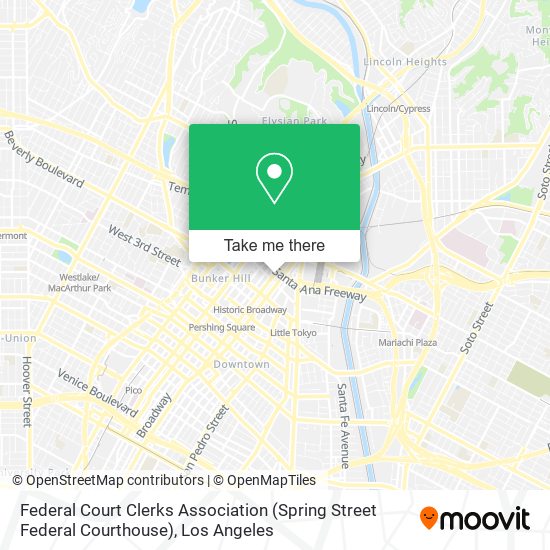 Federal Court Clerks Association (Spring Street Federal Courthouse) map